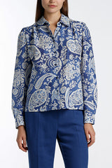 BONIFICO BLUE PAISLEY SHIRT