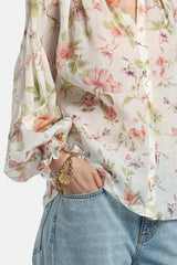 BRESSANA SMOCKED-DETAIL SHIRT