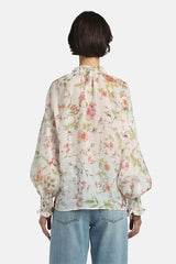BRESSANA SMOCKED-DETAIL SHIRT