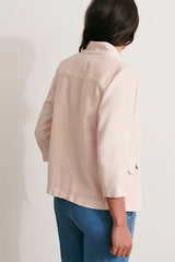 BRUME PINK STRAIGHT COLLAR JACKET
