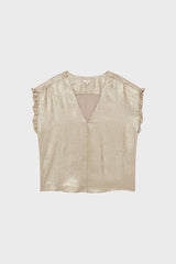 CIA RUFFLED GOLDEN TOP