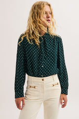 LOUISE BOW TIE COLLAR POLKA-DOT SHIRT