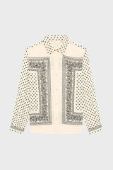 COLOMBE FLOWY TWO-TONE PRINTED SHIRT