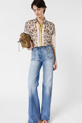 CANNA SCARF PRINT SHIRT