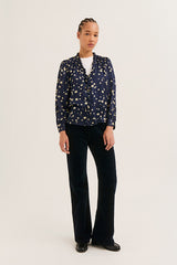 LOVIA RUFFLED FLORAL SHIRT