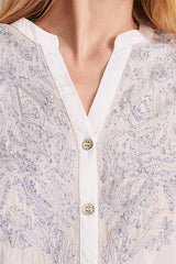 CAJUN EMBROIDERED LINEN SHIRT