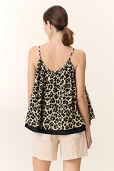 CAMIE LEOPARD PRINT BLOUSE
