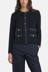 CAPOTRENO BLUE BON-TON CARDIGAN