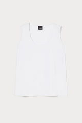 CARBONE STRETCH JERSEY SLEEVELESS TOP