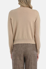 CAVOUR BEIGE JEWEL BUTTONS CARDIGAN