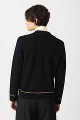 CONTRASTING STRIPE CARDIGAN