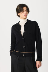 CONTRASTING STRIPE CARDIGAN