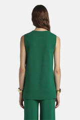 CEDRINA GREEN KNIT TUNIC