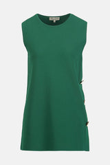 CEDRINA GREEN KNIT TUNIC