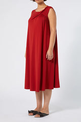 CERSON RED INTERLOCK JERSEY DRESS