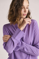 CHARTRES PURPLE WASHED SILK BLOUSE