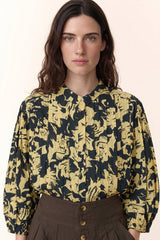 CHIMI ROSE YELLOW FLORAL SHIRT