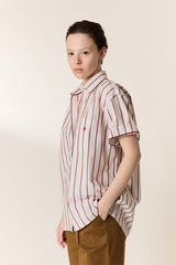 CLAY STRIPED POWDER SHIRT