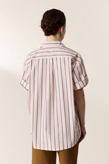 CLAY STRIPED POWDER SHIRT