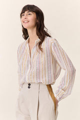 COB METALLIC STRIPE SHIRT
