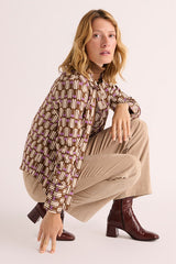 CLEMTATITE PRINTED BLOUSE