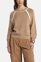 CONQUISTA CAMEL RAGLAN SWEATER