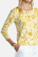 COPERTA YELLOW FLORAL CARDIGAN
