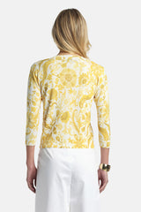 COPERTA YELLOW FLORAL CARDIGAN