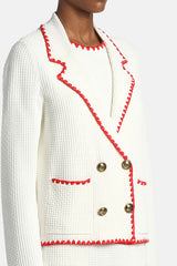 COSMICA CREAM DOUBLE-BREASTED JACKET