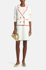 COSMICA CREAM DOUBLE-BREASTED JACKET