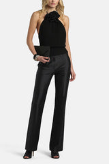 CUPIDO BLACK EMBELLISHED TOP