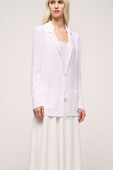 CUSCINETTO WHITE UNSTRUCTURED CARDIGAN