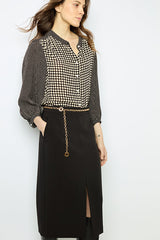 CLAIRVIE MID LENGTH STRAIGHT SKIRT