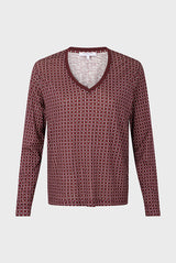 AYLA GEOMETRIC PRINT T SHIRT