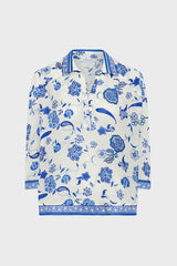 UMBRINE SHIRT-COLLAR BLOUSE