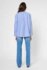 URIKA COAT-OF-ARMS STRIPED POPLIN SHIRT