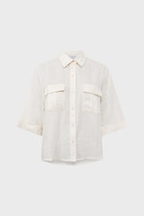 UDALINE NATURAL LOOSE-FITTING SHIRT