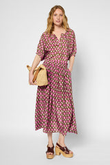 VICKIE PRINT SILK SKIRT