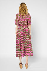 VICKIE PRINT SILK SKIRT