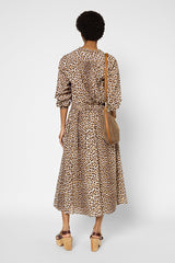 PINA LEOPARD PRINT COTTON SKIRT