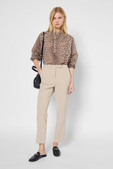 LIANA DUNE ELASTICATED BACK STRAIGHT TROUSERS