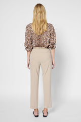 LIANA DUNE ELASTICATED BACK STRAIGHT TROUSERS