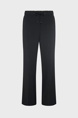 LUCILLE BLACK DRAWSTRING TROUSERS
