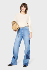 LENKA PATCHWORK BOOTCUT JEANS