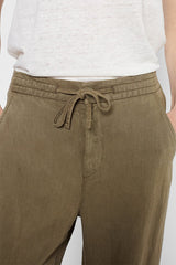 LAIA WIDE-LEG ELASTICATED BACK TROUSERS