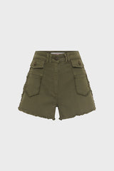 FAREL FRINGED MINI-SHORTS