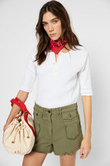 FAREL FRINGED MINI-SHORTS