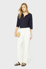 LOUISA SOFT WIDE-LEG TROUSERS