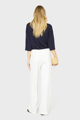 LOUISA SOFT WIDE-LEG TROUSERS