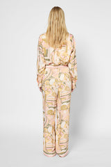 LIRA KHAKI PRINTED BLOUSE